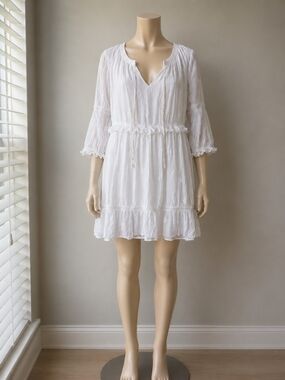 Diane Von Furstenberg Off-White Elastic Waist Blouse